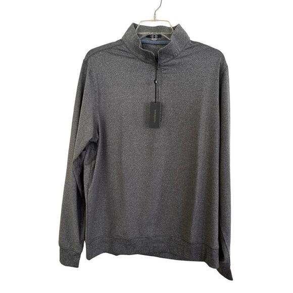 TURTLESON Stretch Siro Quarter Zip Pullover Jacket Sweater Blue Men’s L - Picture 8 of 12